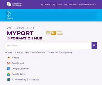 Myport.ac.uk(Myport) Screenshot
