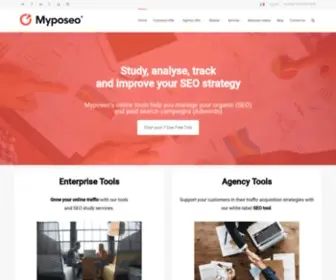 Myposeo.com(Outil SEO et SEA d'analyse et de suivi du r) Screenshot