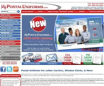 Mypostaluniforms.com(Postal Uniforms) Screenshot