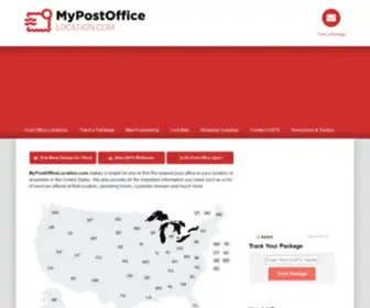 Mypostofficelocation.com(Post Office Locations & Information) Screenshot