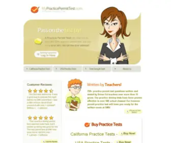 MYpracticepermittest.com(Practice Permit Test) Screenshot