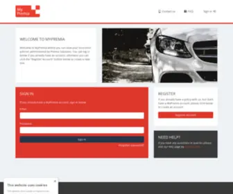 MYpremia.co.uk(MyPremia) Screenshot