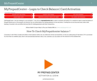 MYprepaidcenter.info(MYprepaidcenter info) Screenshot
