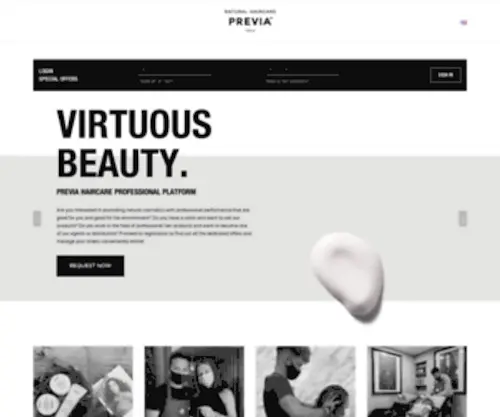 MYprevia.pro(Professional hair products made in Italy) Screenshot