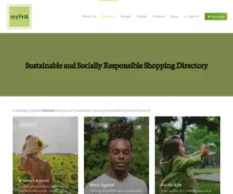 MYpria.org(Welcome) Screenshot
