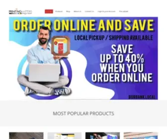 MYprintingmatters.net(Affordable Mass Printing Service Los Angeles) Screenshot