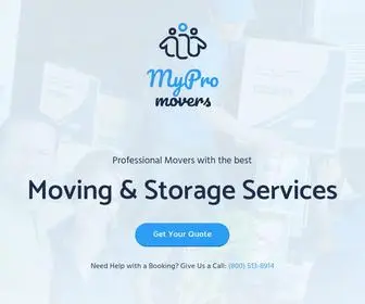 MYprofessionalmovers.com(My Pro Movers in Los Angeles) Screenshot