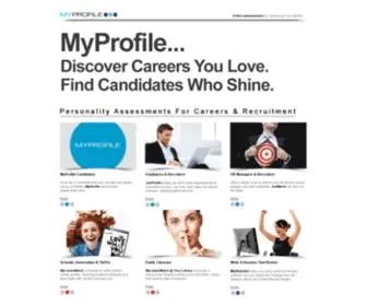 MYprofile.com.au(MyProfile online assessments for careers and recruitment) Screenshot