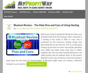 MYprofitway.com(How to earn money in Internet) Screenshot