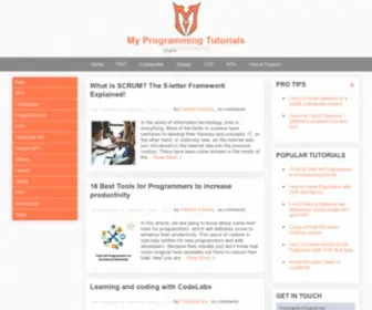 MYprogrammingtutorials.com(My Programming Tutorials) Screenshot