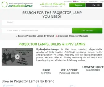 MYprojectorlamps.co.uk(Projector lamps) Screenshot