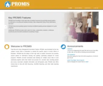 MYpromis.org(Pupil Records Online Management Information System (PROMIS)) Screenshot