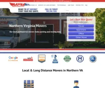 MYpromoversdc.com(Northern Virginia Movers) Screenshot