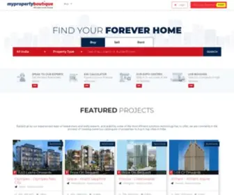 MYpropertyboutique.com(Real Estate India) Screenshot