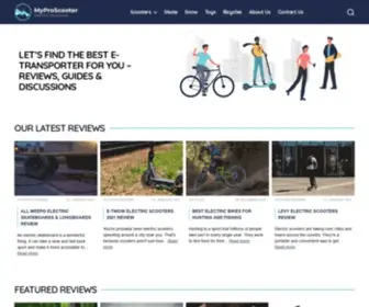 MYproscooter.com(Let's find your next electric vehicle) Screenshot