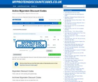 MYproteindiscountcodes.co.uk(Myprotein Discount Codes 2019) Screenshot