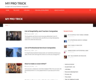 MYprotrick.com(My Pro Trick) Screenshot