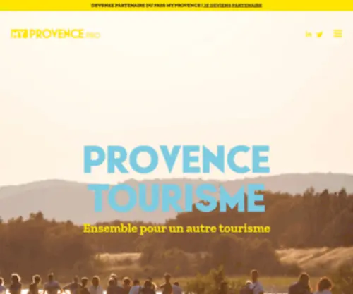 MYprovence.pro(Le site professionnel du tourisme des Bouches) Screenshot