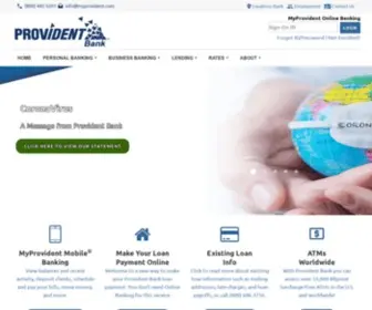 MYprovident.com(California Personal & Commercial Bank Services) Screenshot