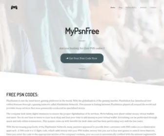 MYPSNfree.com(Free PSN Codes) Screenshot