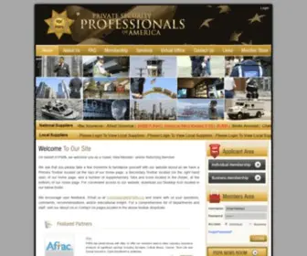 MYPspa.org(Private Security Professionals of America) Screenshot