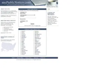 Mypublicnotices.com(Public Notices) Screenshot