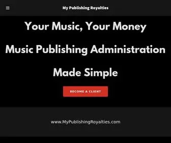 Mypublishingroyalties.com(My Publishing Royalties) Screenshot