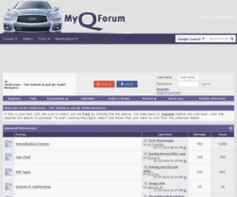 MYqforum.com(The Infiniti Q and QX Model Resource) Screenshot