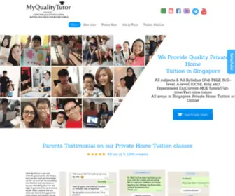 Myqualitytutor.sg(Private Home Tuition) Screenshot