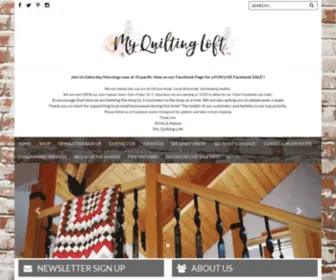 Myquiltingloft.com(FABRIC LOVERS WELCOME) Screenshot