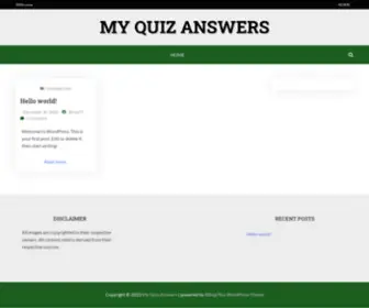 Myquizanswers.com(My Quiz Answers) Screenshot