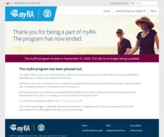 Myra.gov(My Retirement Account) Screenshot