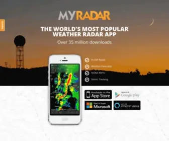 Myradar.com(Keeping you ahead of the storm) Screenshot