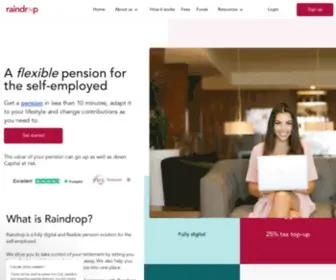 Myraindrop.co.uk(Find and combine your old pensions) Screenshot