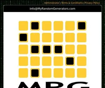 MyrandomGenerators.com(My Random Generators) Screenshot