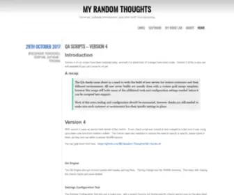 Myrandomthoughts.co.uk(My Random Thoughts) Screenshot