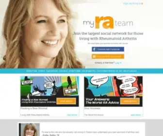 Myrateam.com(Rheumatoid Arthritis Support Online) Screenshot