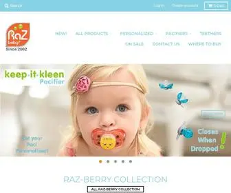 Myrazbaby.com(Home of the Keep it Kleen Paicifier and RaZ) Screenshot