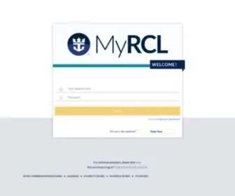 MYRClhome.com(MyRCL Home Portal) Screenshot