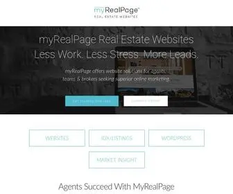 Myrealpage.com(Responsive Websites for Realtors And Real Estate Marketing Tools) Screenshot