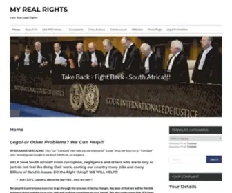 Myrealrights.co.za(Your Real Legal Rights) Screenshot