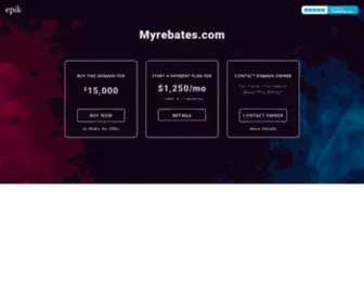 Myrebates.com(Buy this domain name now. Start a payment plan for $1) Screenshot
