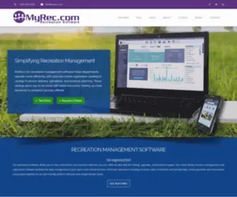 MyreCDept.com(MyRecDept Park Recreation Department Software Online Registration) Screenshot