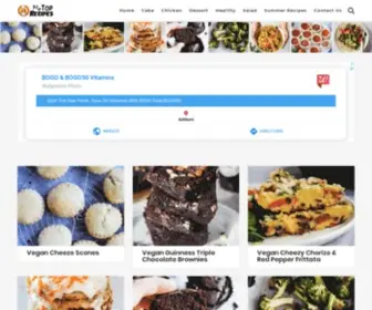 Myrecipes.top(Recipes, Dinner Ideas and Menus) Screenshot