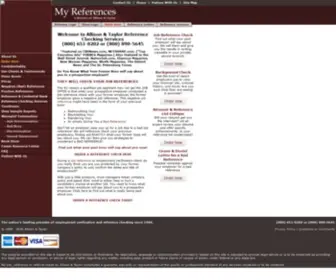 Myreferences.com(Reference Check) Screenshot