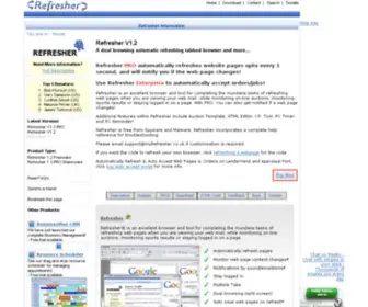 Myrefresher.com(Pro Web page monitor) Screenshot