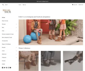 Myregalshoe.com(Regal Shoe) Screenshot