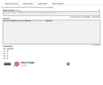 Myregexp.com(Regular Expression Tester) Screenshot