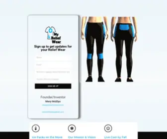 Myreliefwear.com(Move cool) Screenshot