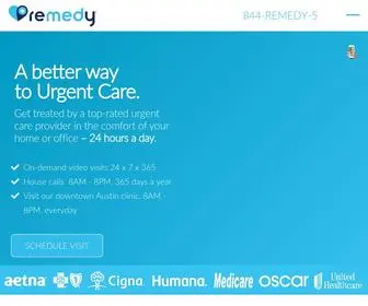 Myremedy.com(Clinical Navigation & Telehealth Services) Screenshot